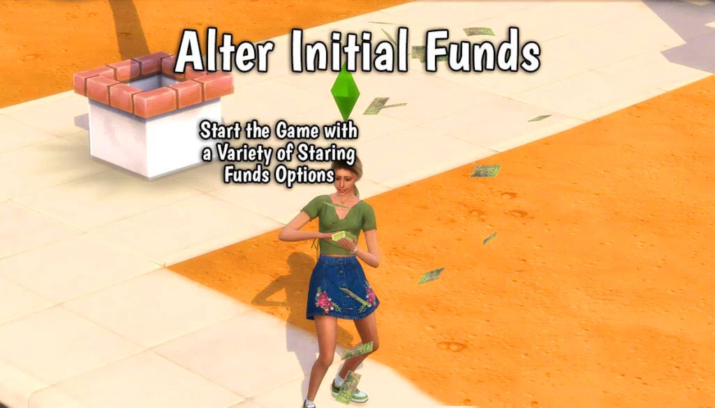 Default Household Funds in Sims 4